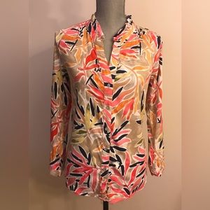 NWOT NIC+ZOE Multi-print Long Sleeve Shirt